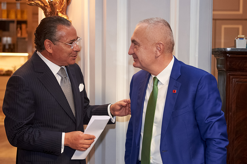 Chairman Kamel Ghribi with the Hon. Ilir Meta, President of the Republic of Albania