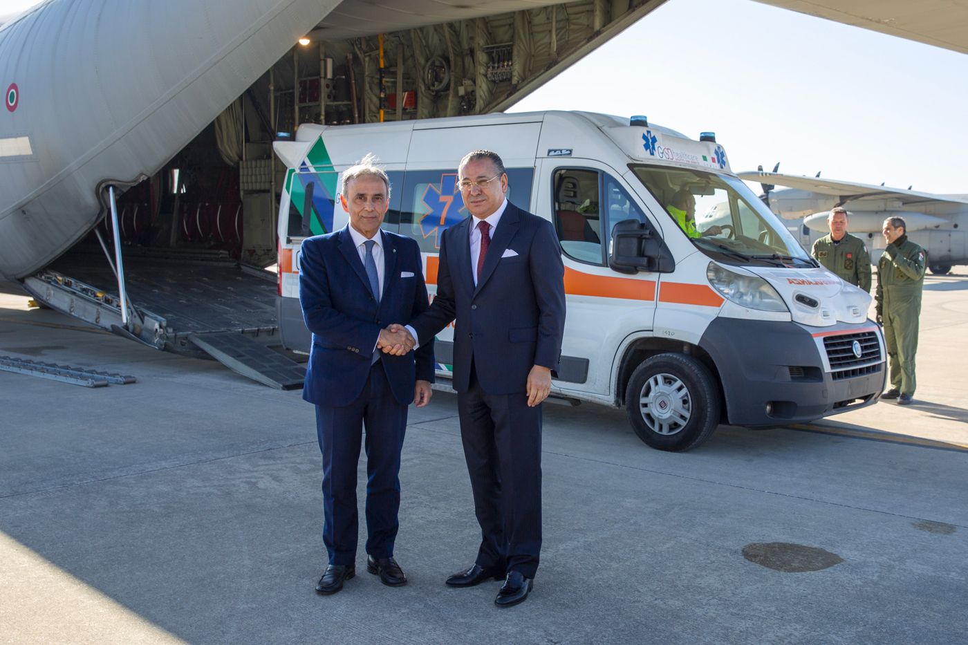 Italian aid for Syria leaves Pisa airport